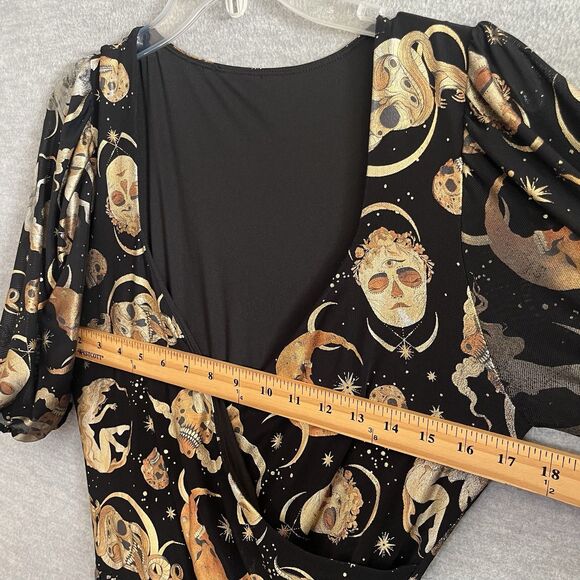 Black Milk Octobers Moon Maxi Dress Size L Whimsigoth Celestial Witchy Astrology - Picture 9 of 14